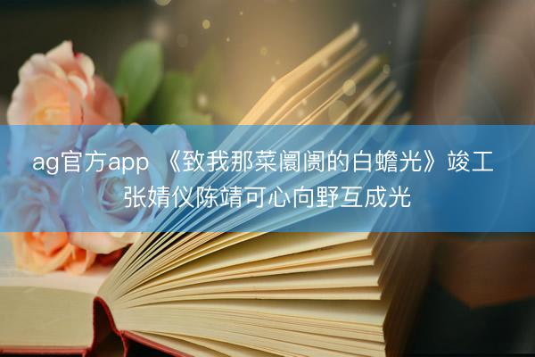 ag官方app 《致我那菜阛阓的白蟾光》竣工 张婧仪陈靖可心向野互成光